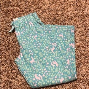 Cozy Fleece Pajama Pants with Deer Print